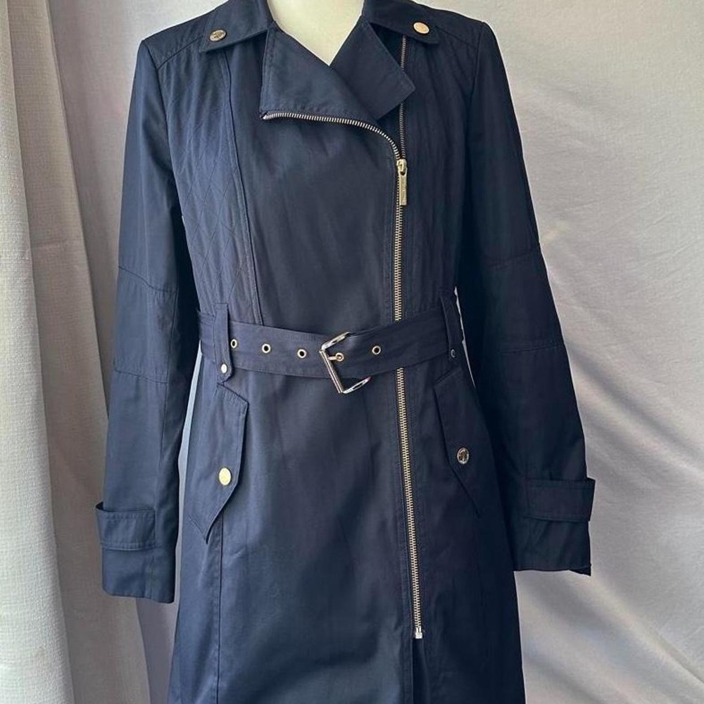Michael Kors navy blue trench coat